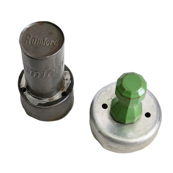 Vintage Collectible Rumford Baking Powder Biscuit & Donut Cutter w/Wood Handle - Picture 1 of 6